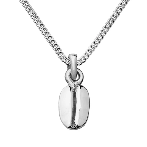 Sterling Silver Coffee Bean Pendant - Image 4