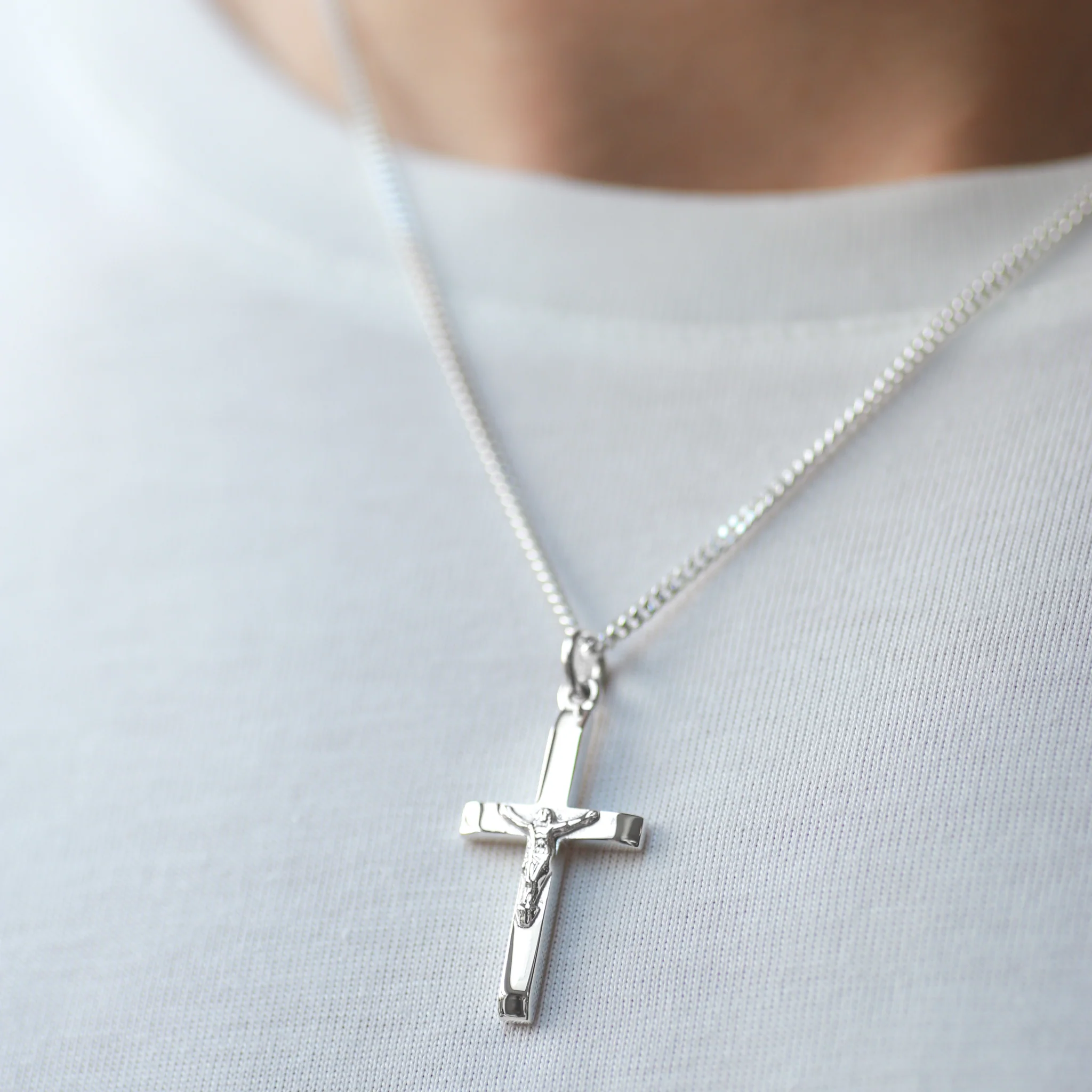 Sterling Silver Crucifix Necklace - Image 3