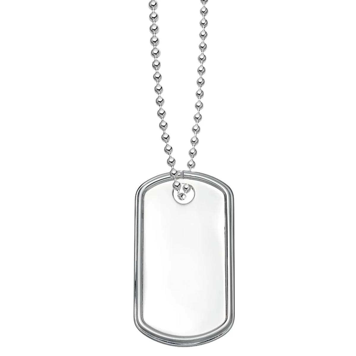 Sterling Silver Dog Tag Necklace - Image 4