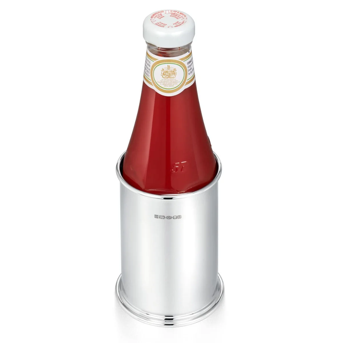 Sterling Silver Ketchup Bottle Holder