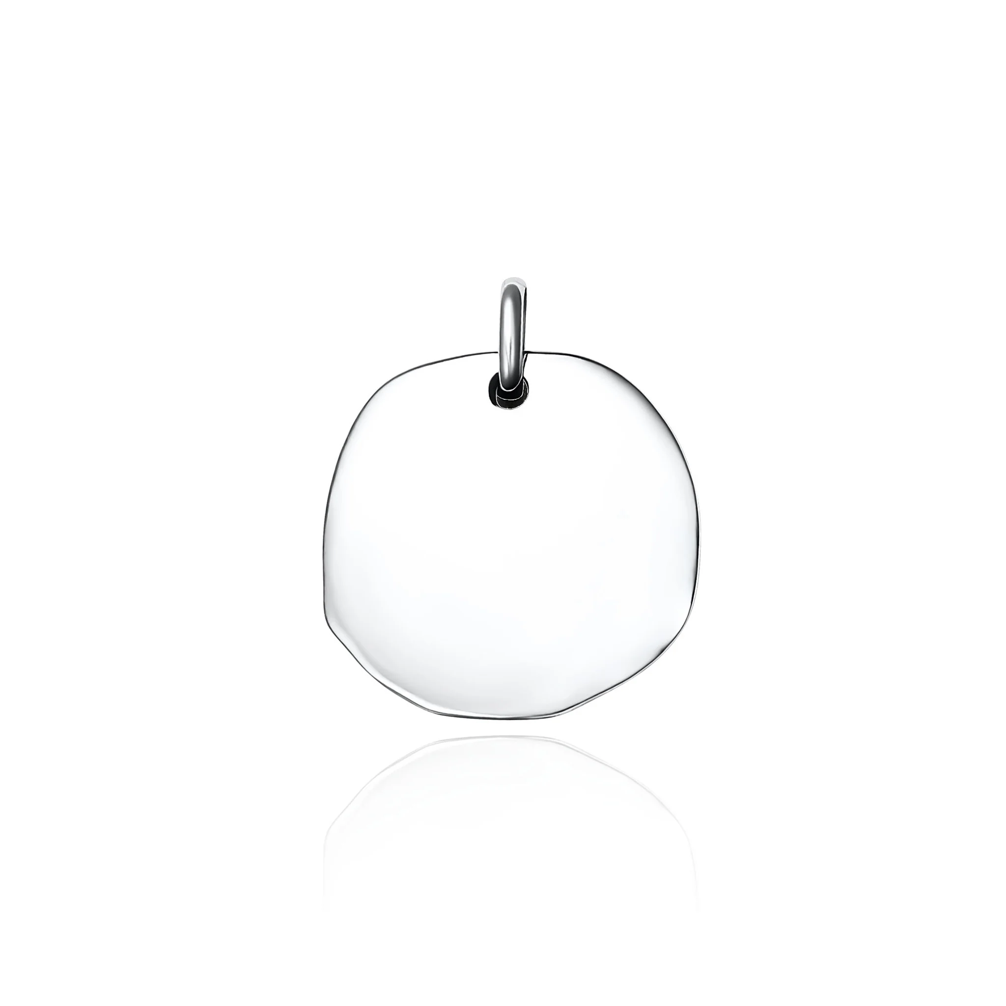 Sterling Silver Large Molten Pendant - Image 5