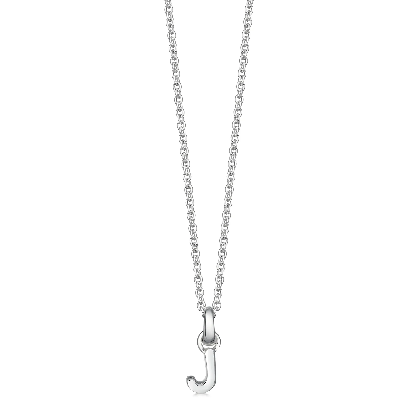 Sterling Silver Mini Letter Initial Necklace - Image 17