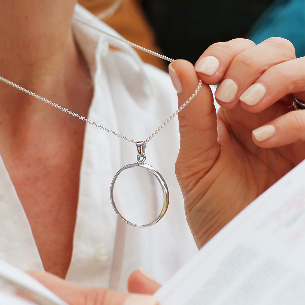 Sterling Silver Magnifying Glass Necklace - Image 3