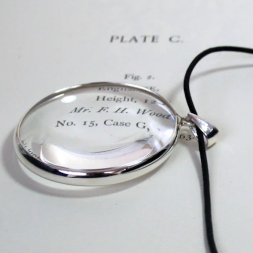 Sterling Silver Magnifying Glass Necklace - Image 4