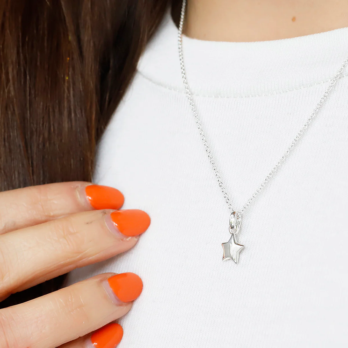 Sterling Silver Mini Star Pendant - Image 2