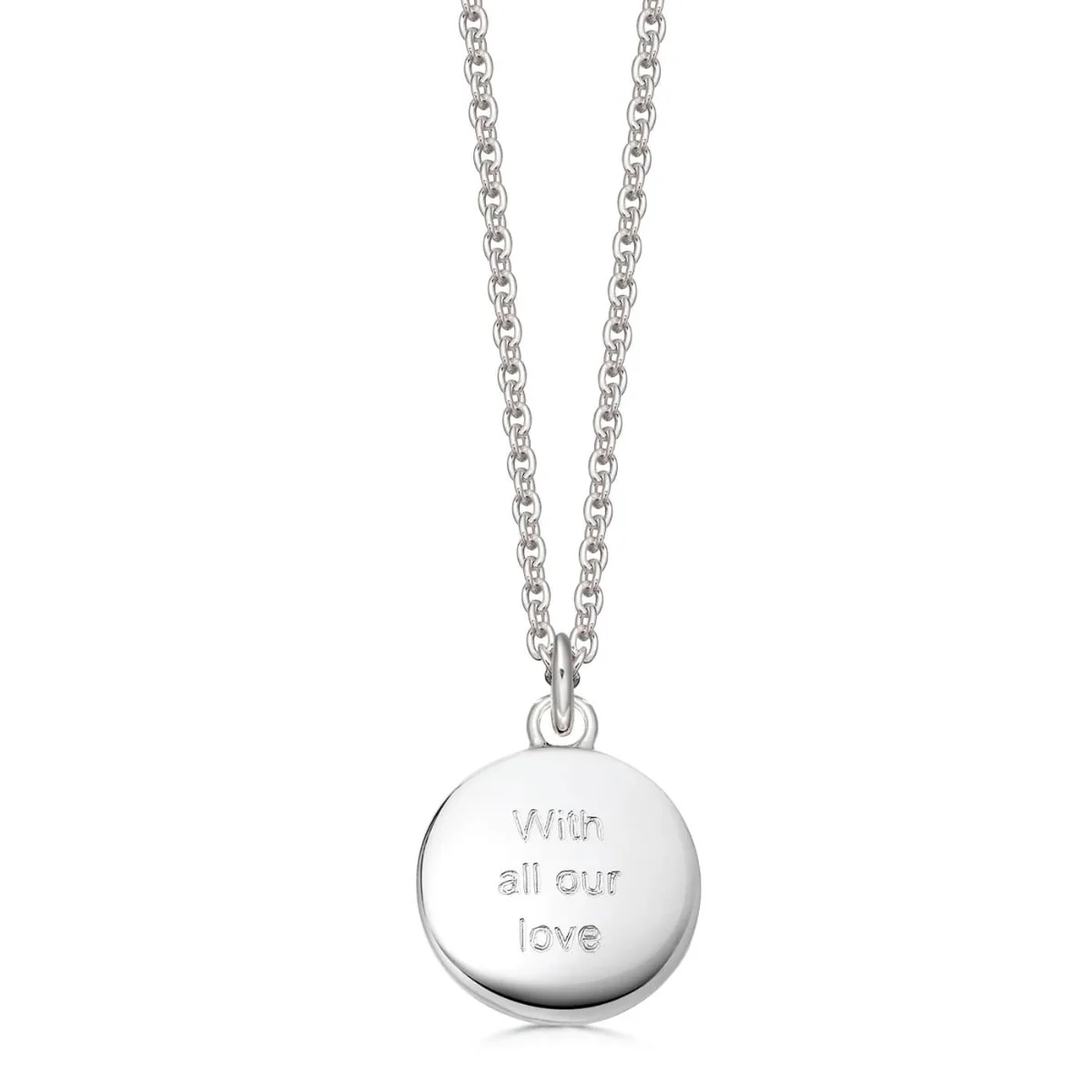 Sterling Silver Pebble Pendant - Image 3