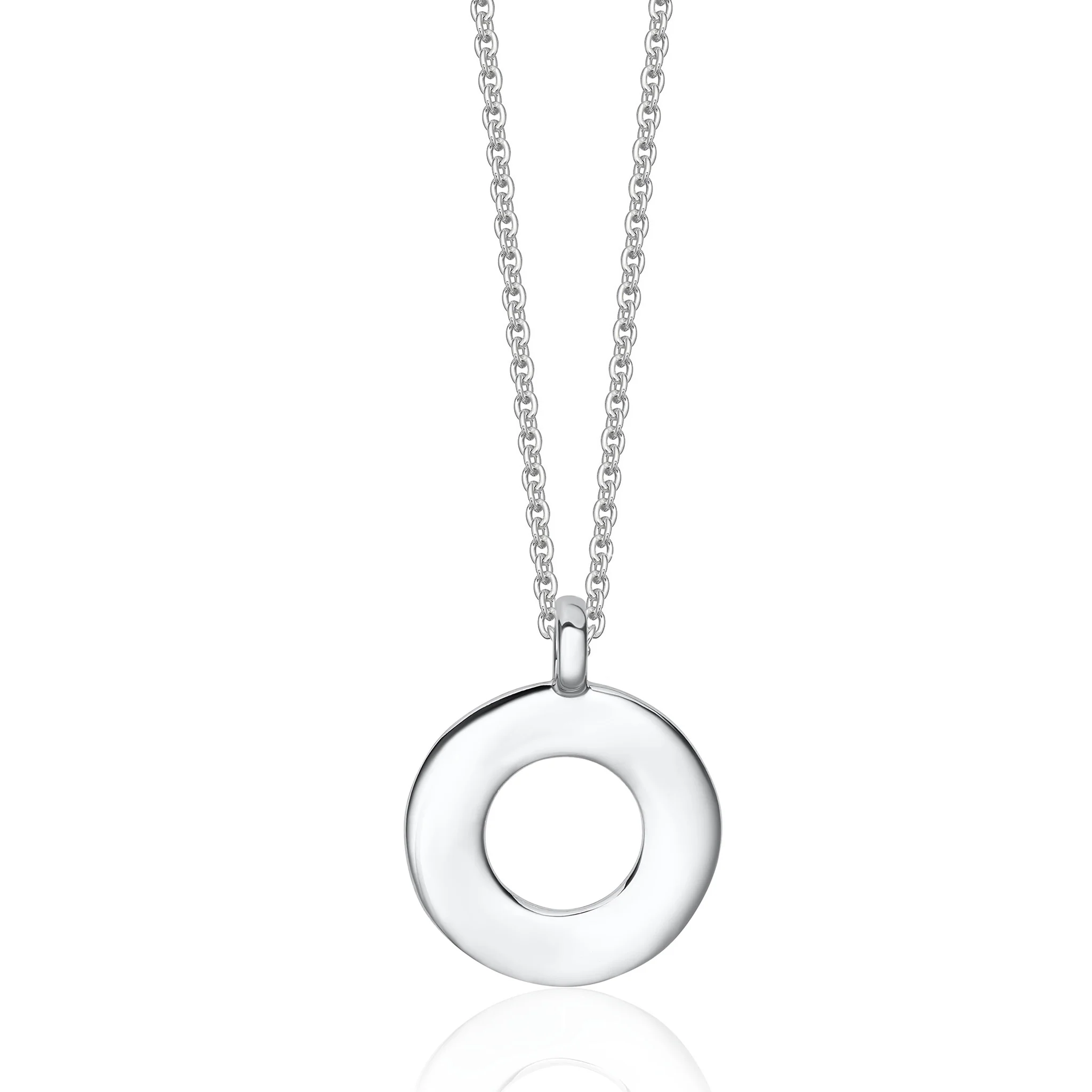 Sterling Silver Molten Eternity Necklace