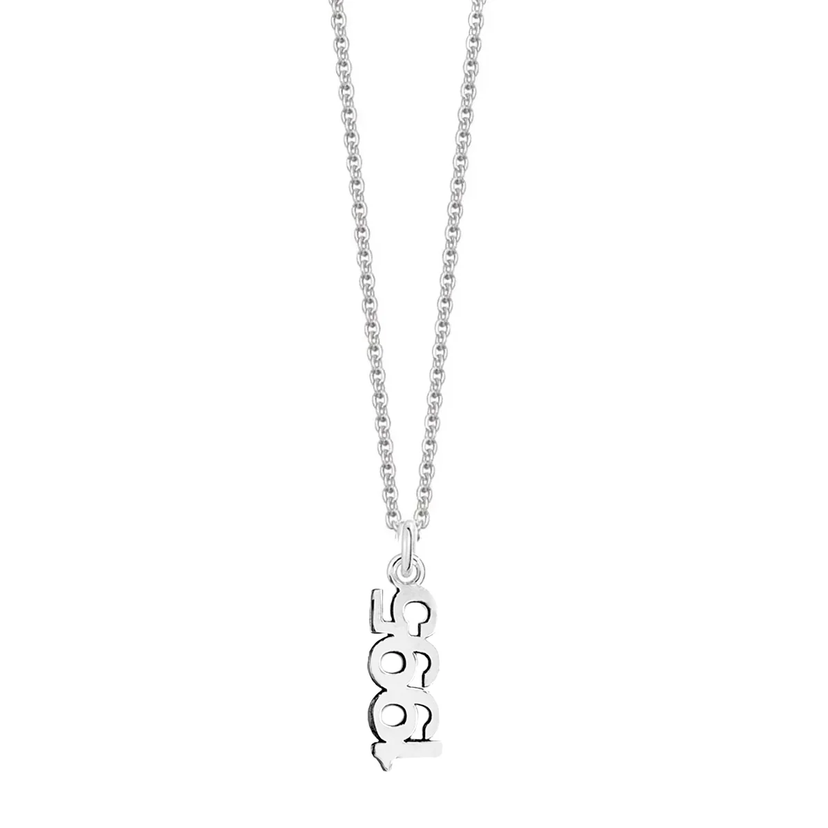 Sterling Silver Personalised Year Necklace - Image 3