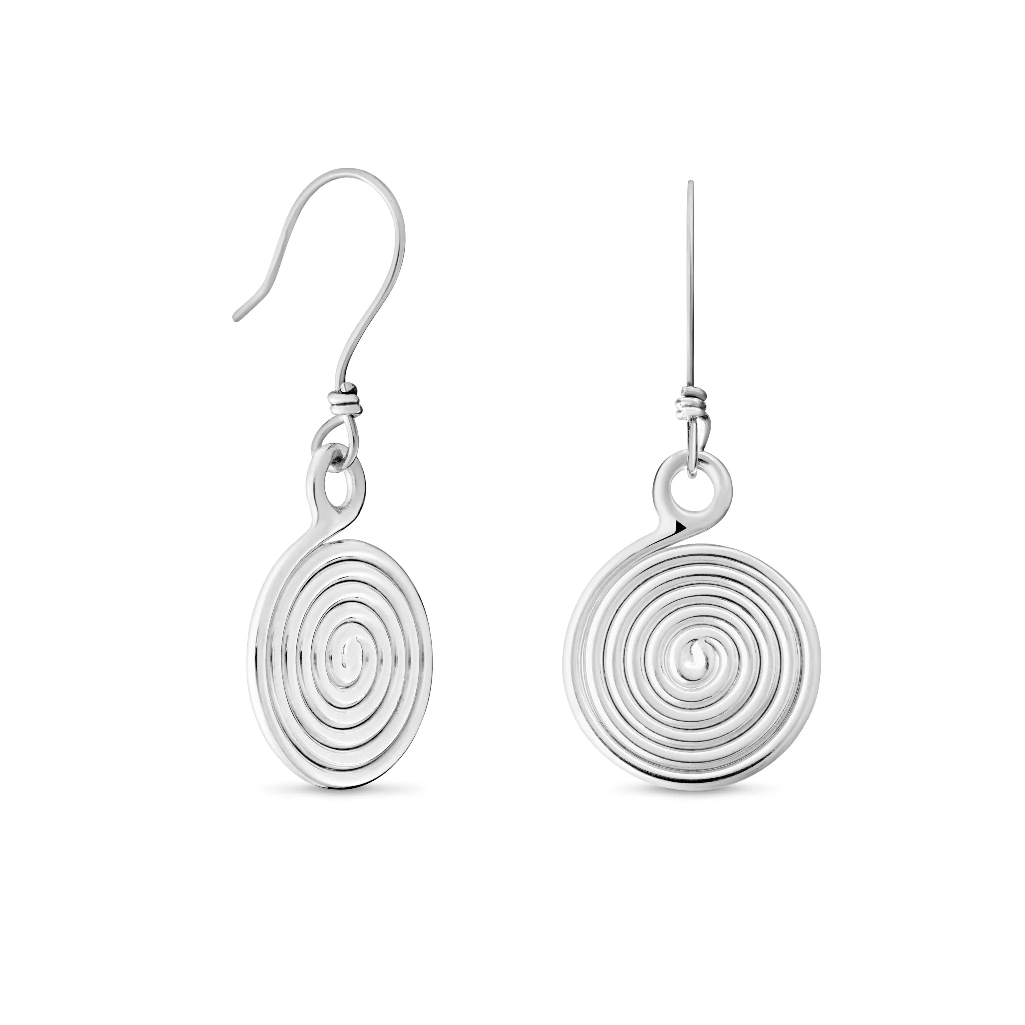 Sterling Silver Spiral Earrings