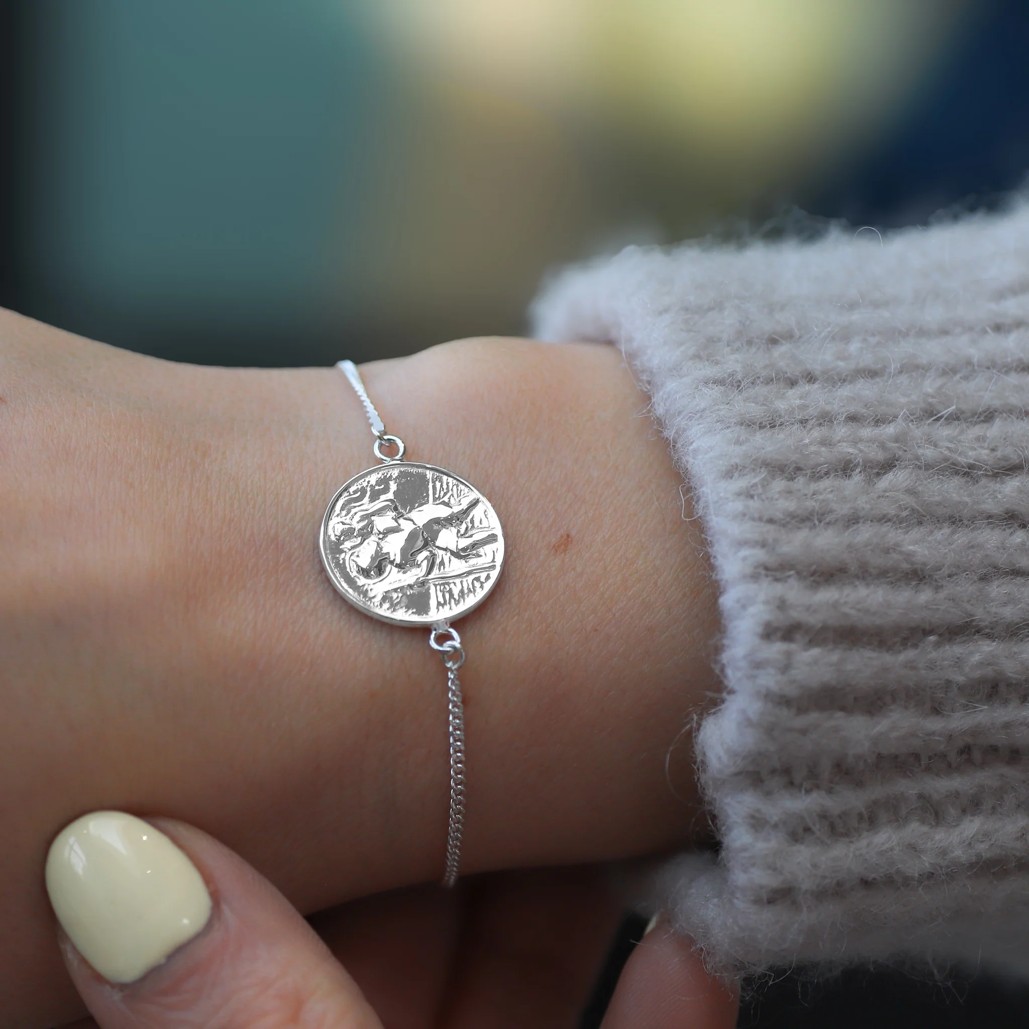 Sterling Silver St Christopher Engravable Bracelet - Image 2