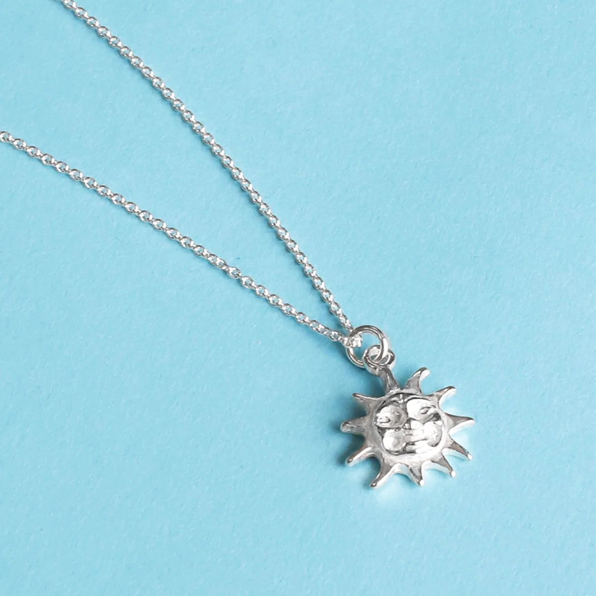 Sterling Silver Sun Necklace - Image 3