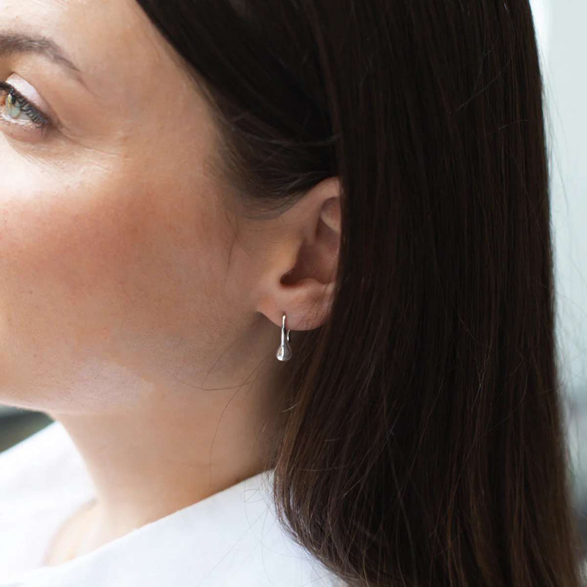 Sterling Silver Teardrop Earrings - Image 4
