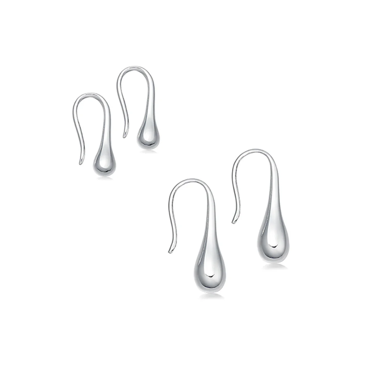 Sterling Silver Teardrop Earrings - Image 5