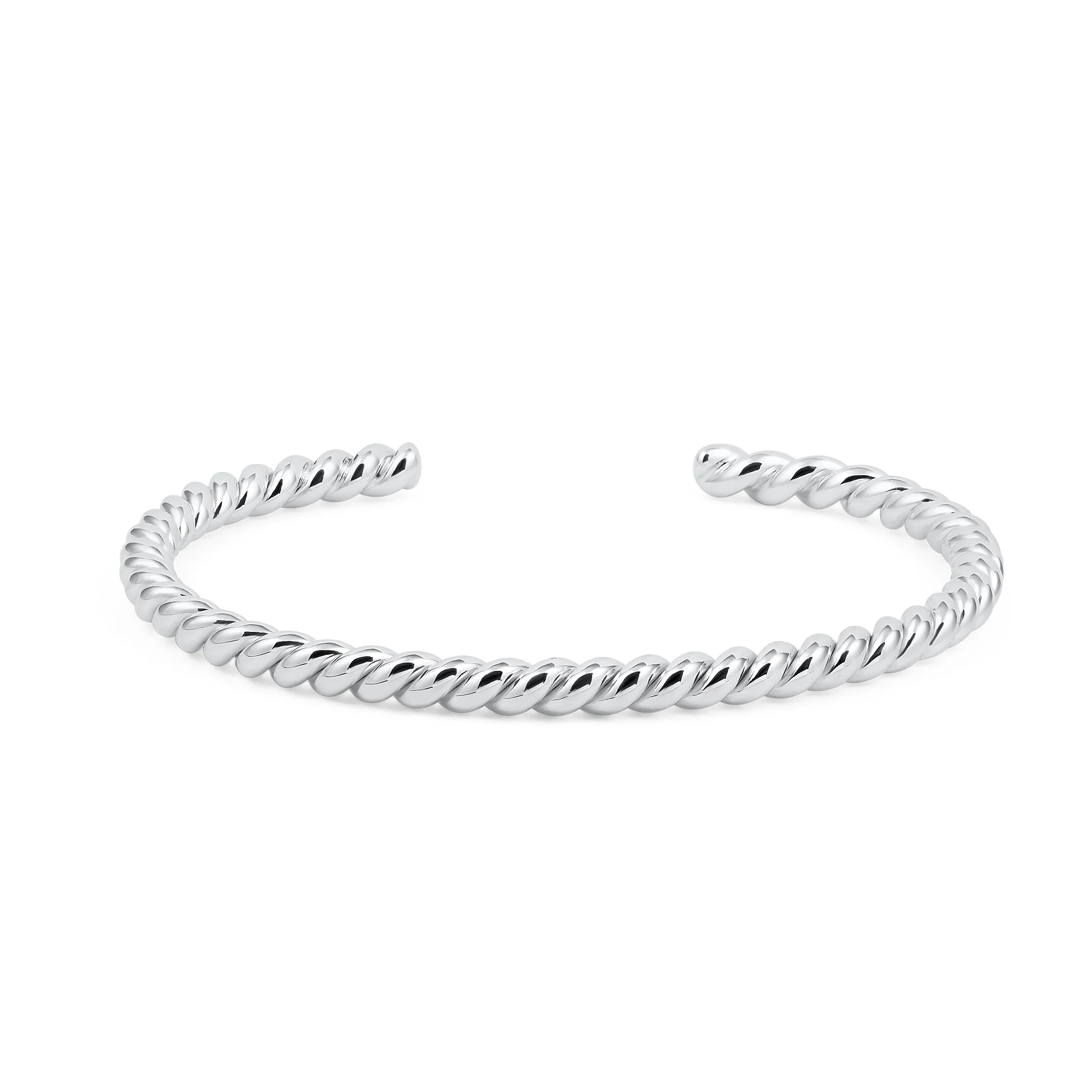 Sterling Silver Twisted Cuff Bracelet