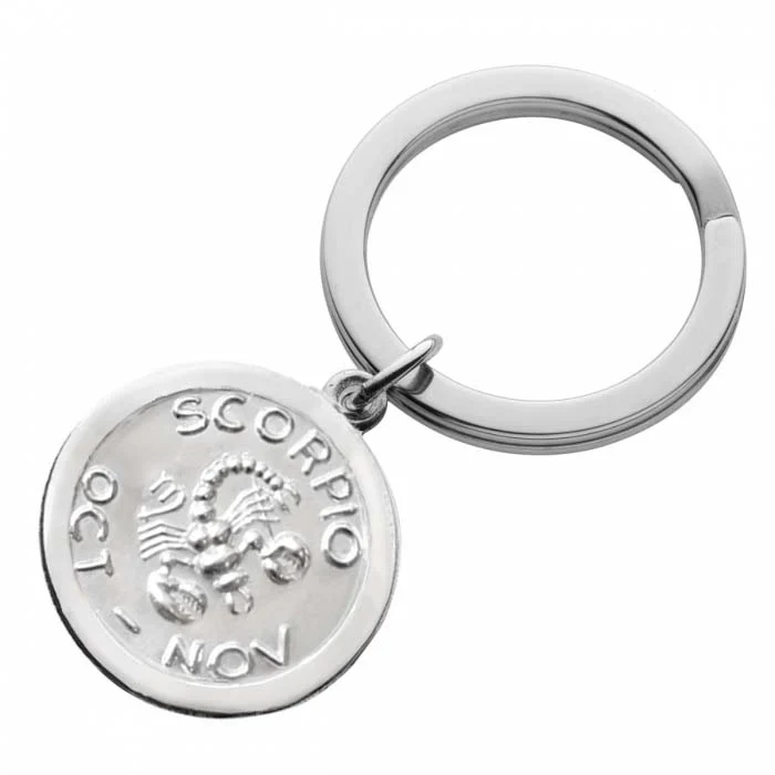 Sterling Silver Keyring - Zodiac - Image 9